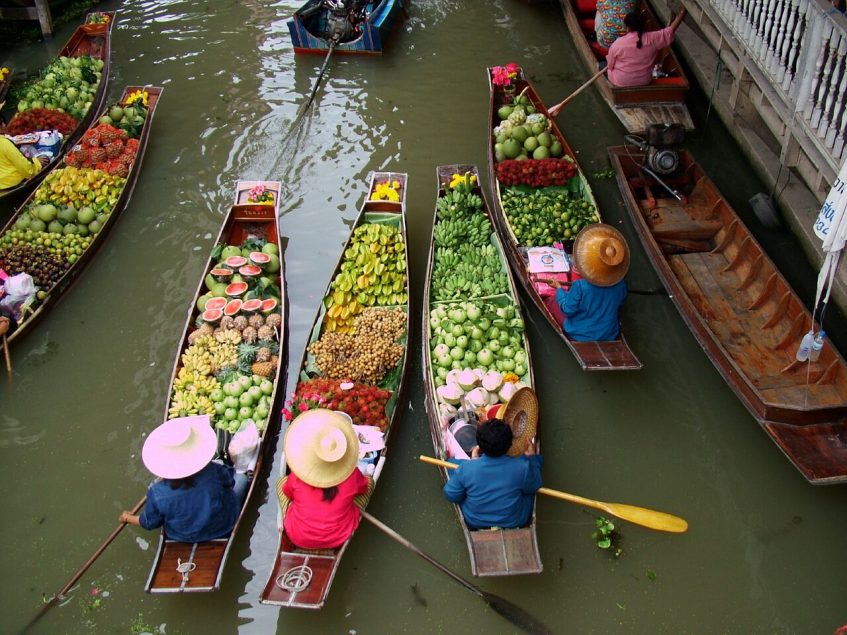 Bangkok - Marché flottant - Kanchanaburi