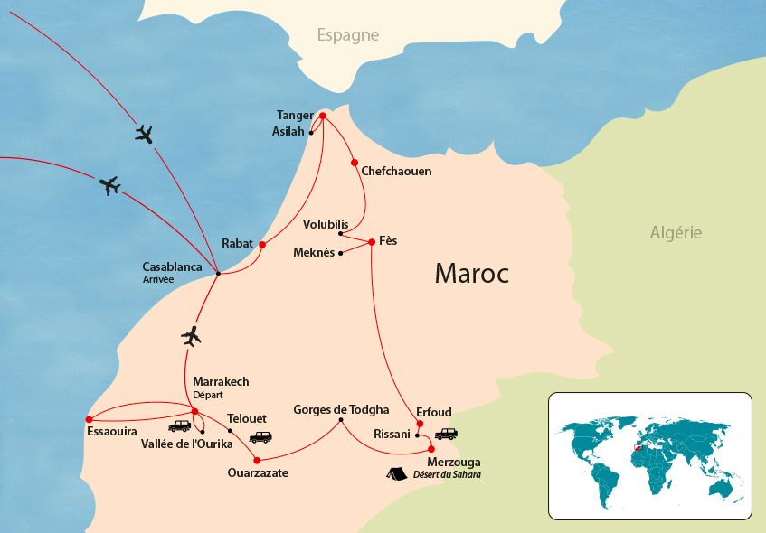 Maroc map Maroc map
