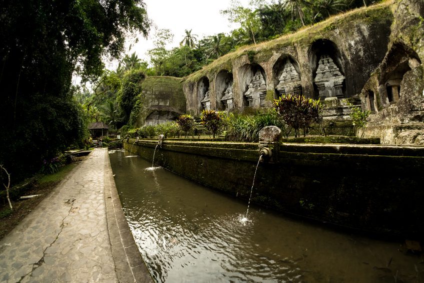 Région d'Ubud et le volcan Batur