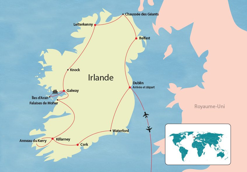Irlande map Irlande map
