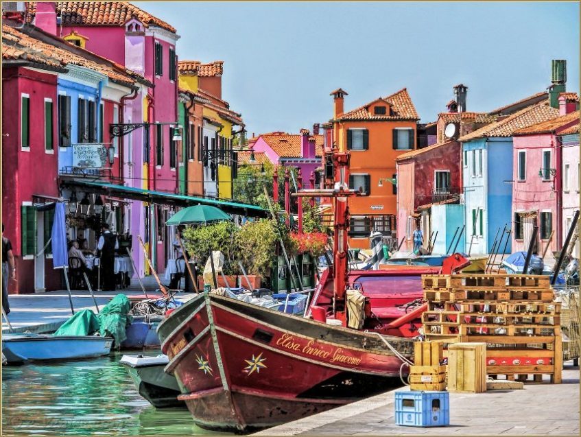 Arrivée à Venise - Murano - Burano - Lido de Joselo (région de Venise)