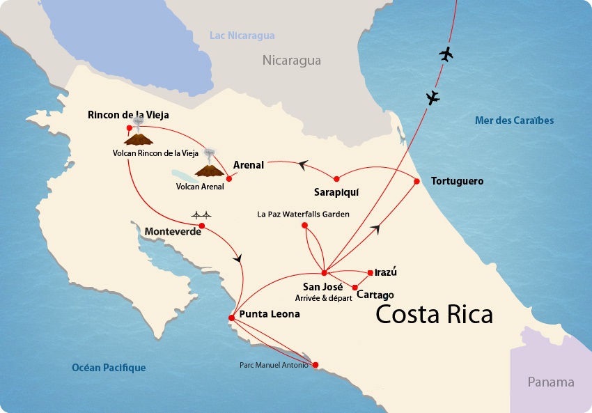 Costa Rica map Costa Rica map