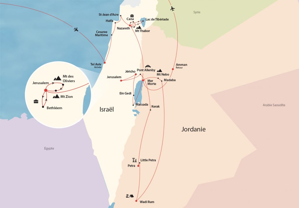 voyage egypte jordanie israel