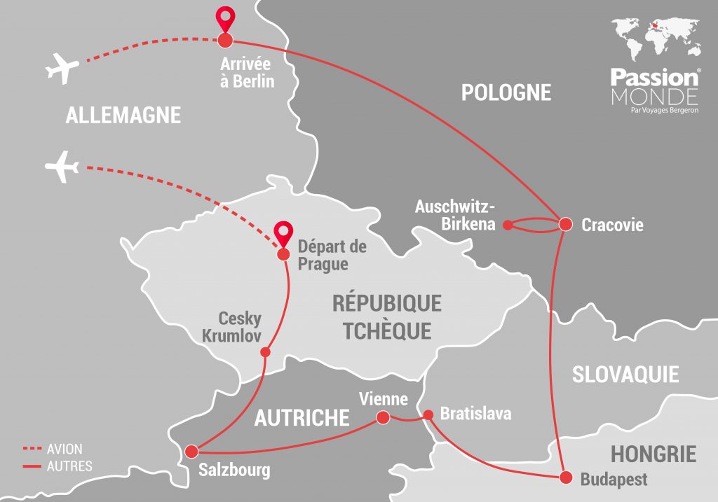 Vienne, Prague, Budapest, Berlin... map Vienne, Prague, Budapest, Berlin... map