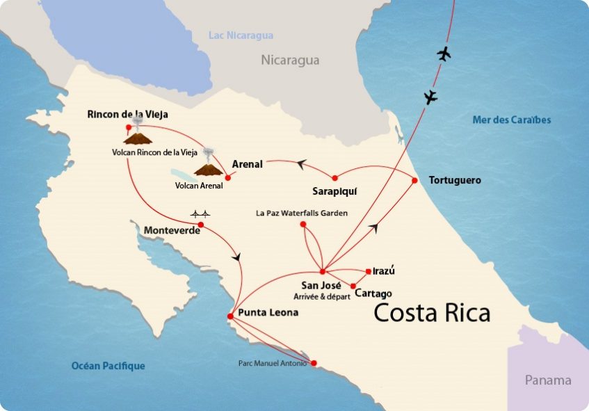 Costa Rica map Costa Rica map