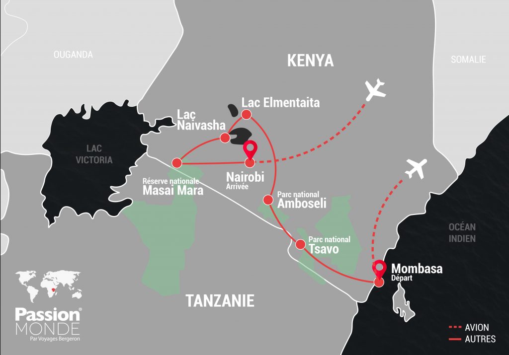 Kenya et extension Mombasa map Kenya et extension Mombasa map