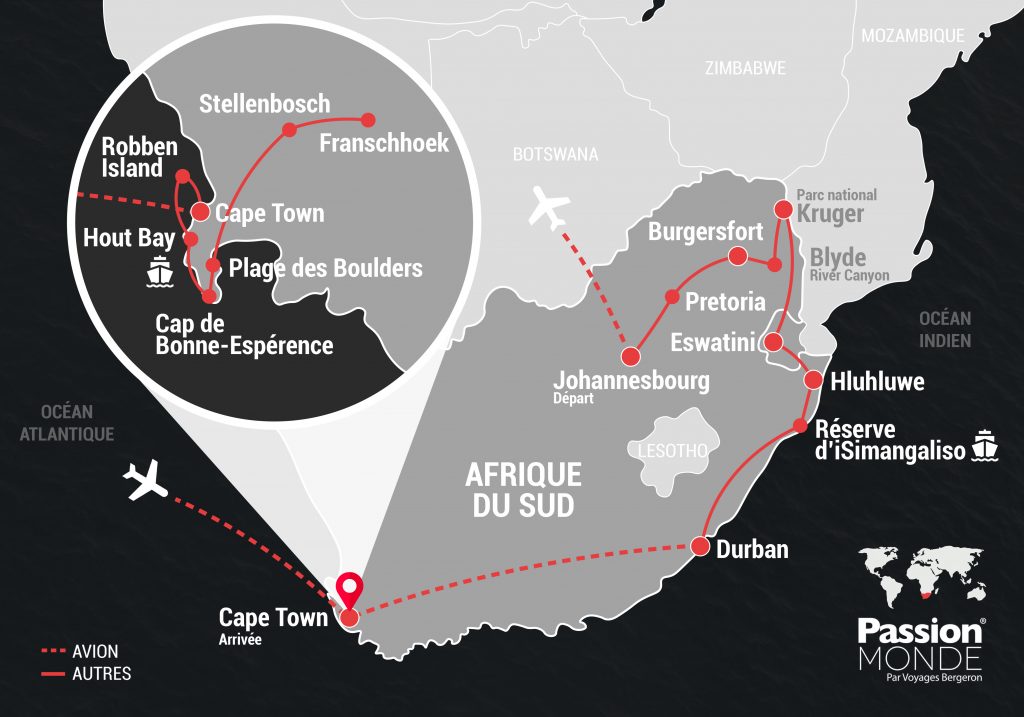 Afrique du Sud map