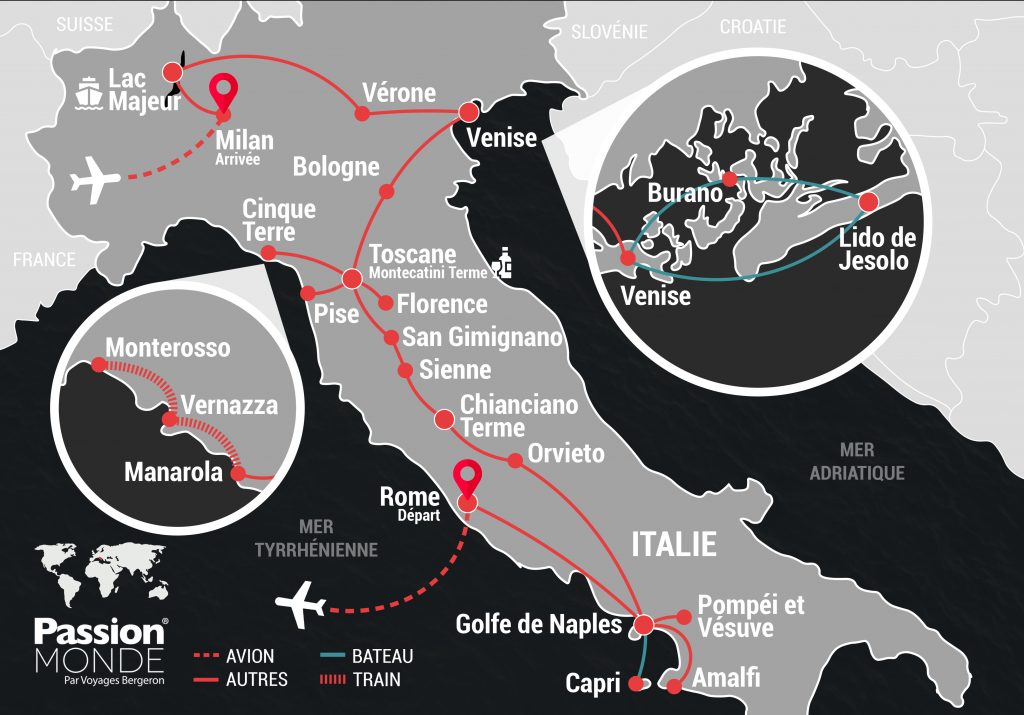 Italie map Italie map