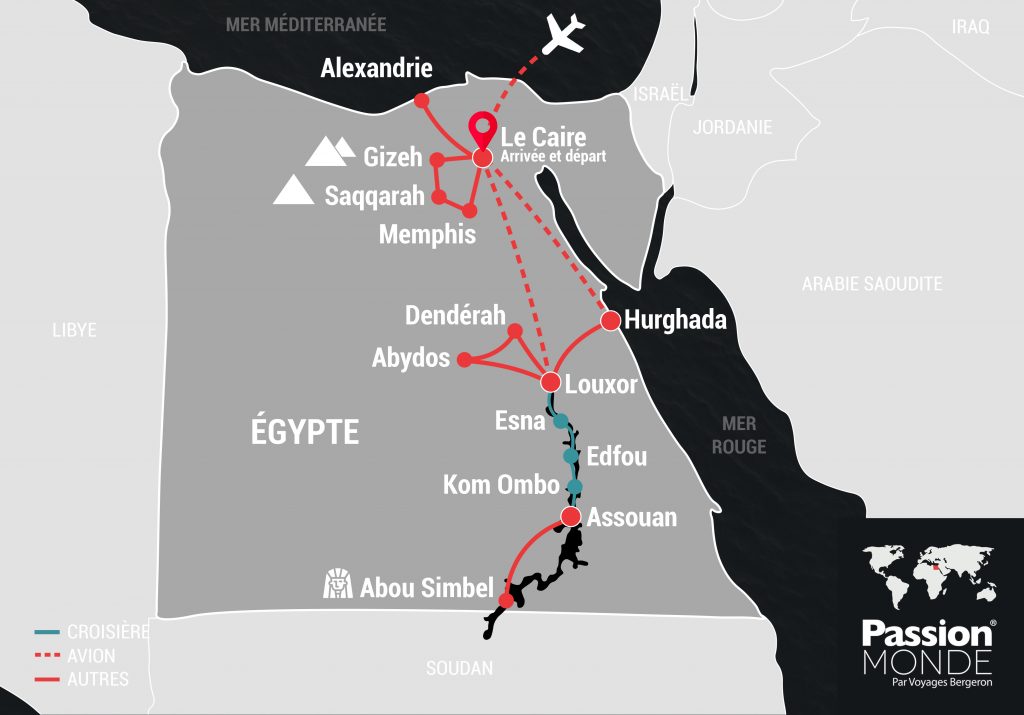 Égypte map
