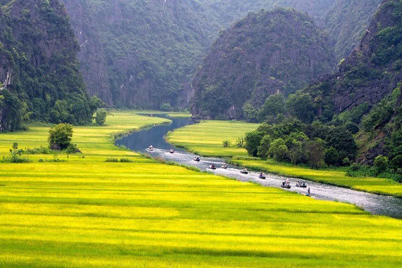 Hanoi - Hoa Lu - Baie d'Halong terrestre (Tam Coc) - Ninh Binh