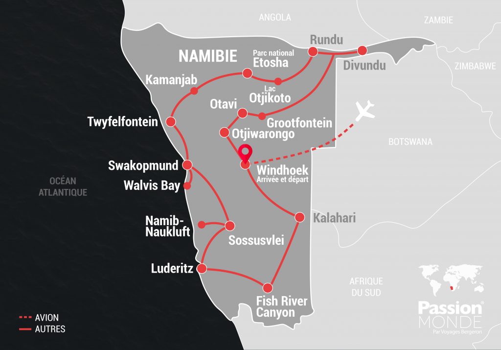 Namibie map