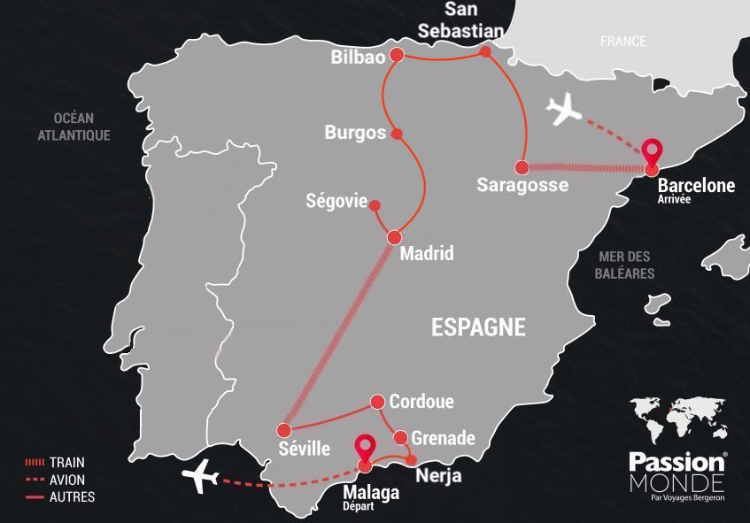 Espagne map