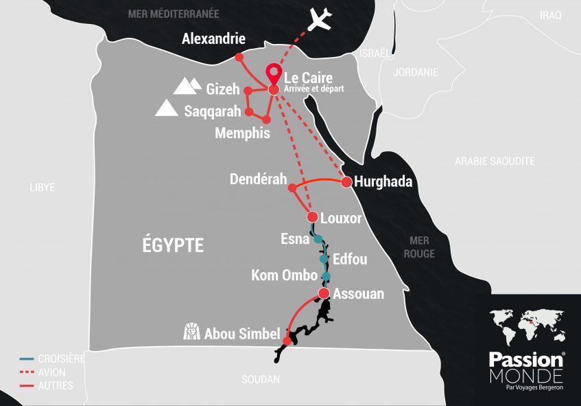 Égypte map