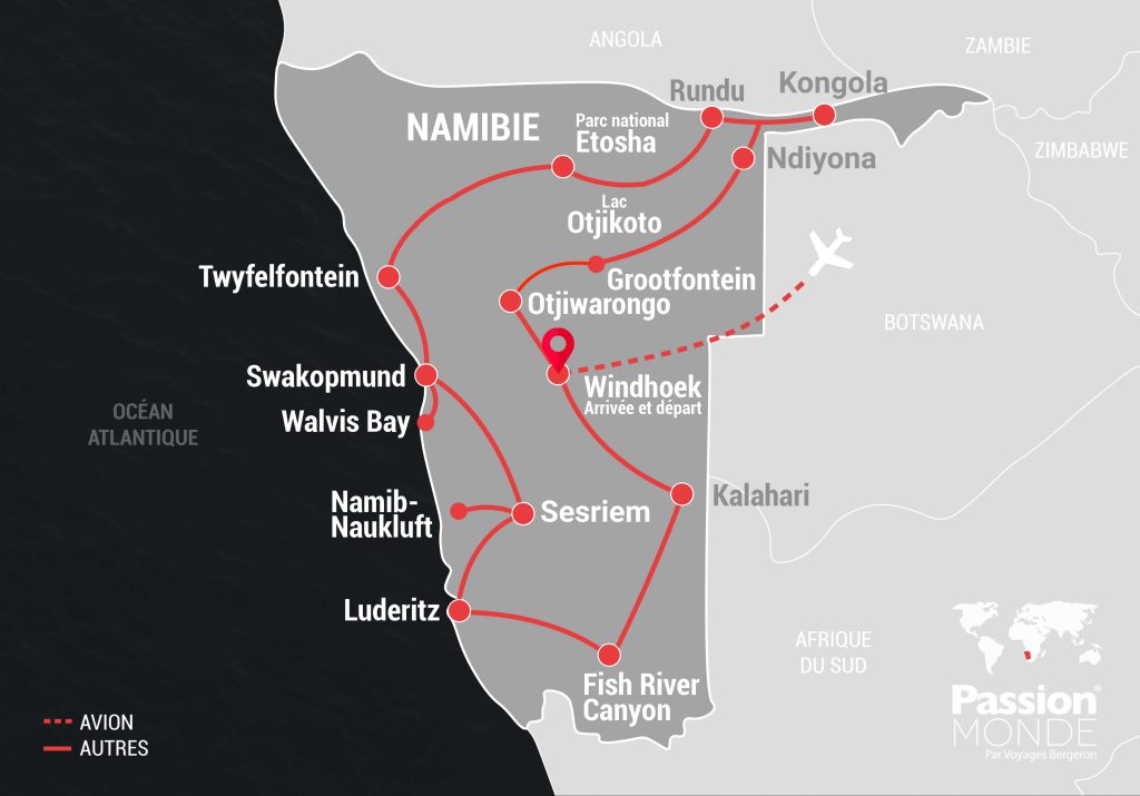 Namibie map Namibie map