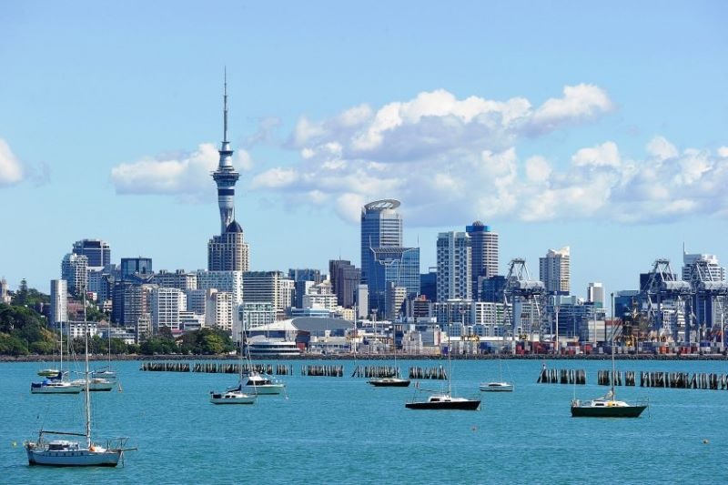 Arrivée à Auckland