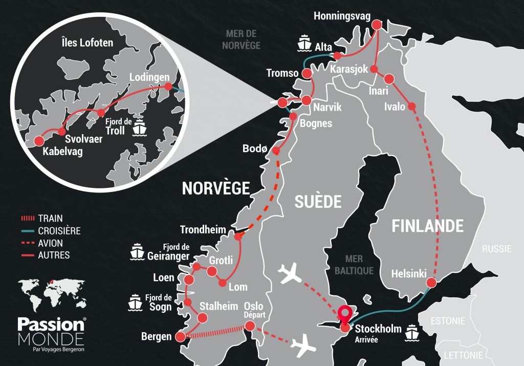 Suède, Finlande et Norvège (Scandinavie) map Suède, Finlande et Norvège (Scandinavie) map