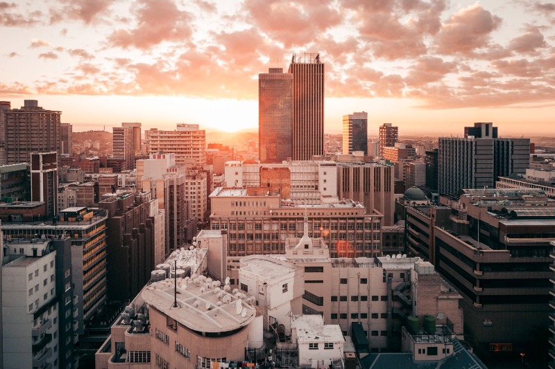 Johannesburg  Vol de retour