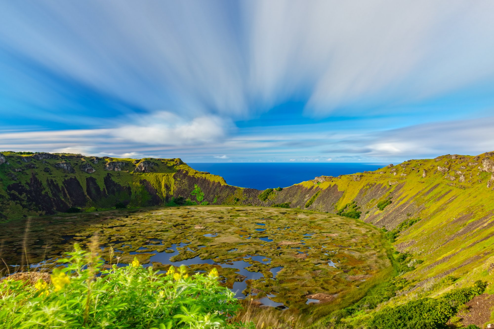 Hanga Roa - Volcan Rano Kau - Hanga Roa