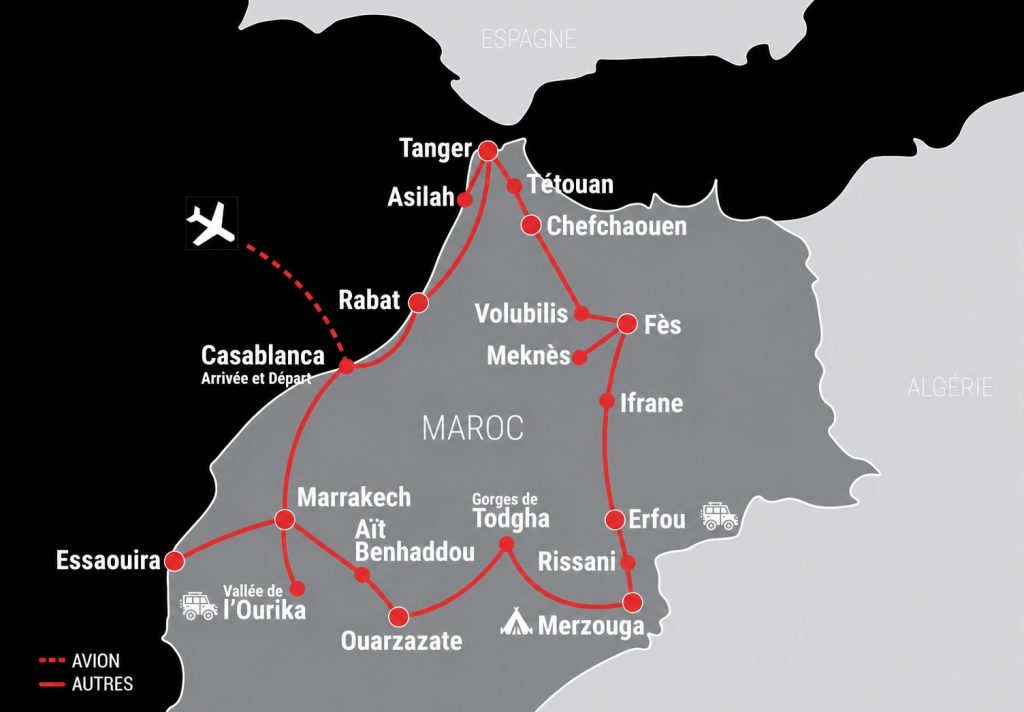 Maroc map